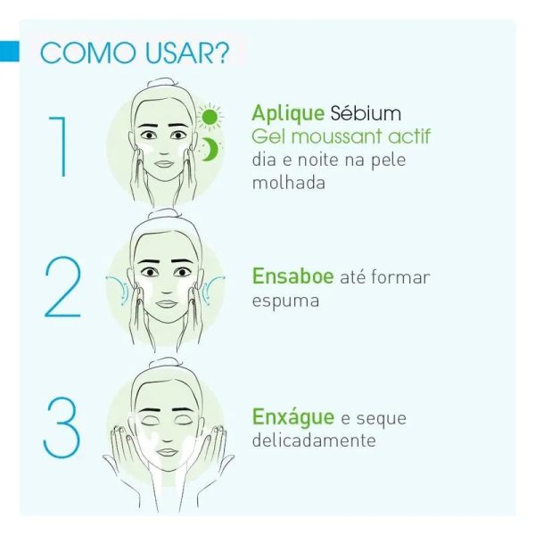 Bioderma Sébium Actif Kit com 2 Unidades – Gel de Limpeza Antioleosidade – 200ml – Kit - Image 2
